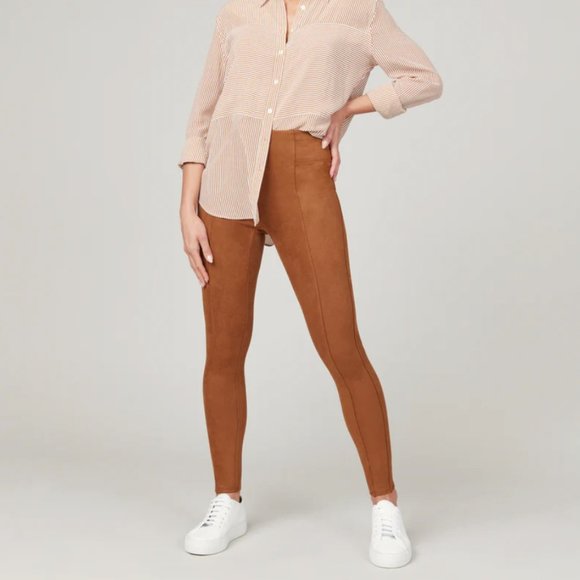 SPANX Pants - * NEW * SPANX Faux Suede Leggings 2X Regular - Rich Caramel